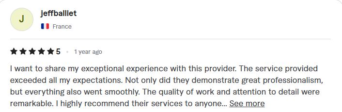 Five-star review